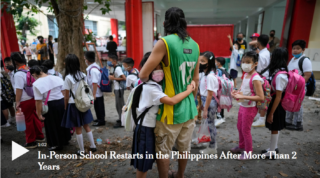 Philippines Returns to School, Ending One of World’s Longest Shutdowns ...